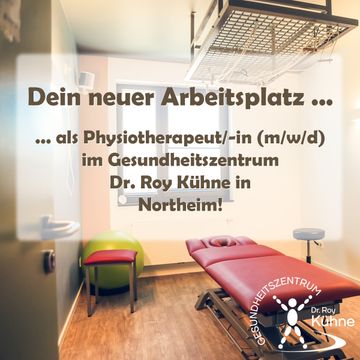 Stellenausschreibung Physiotherapeuten (m/w/d) Gesundheitszentrum Dr. Roy Kühne Northeim
