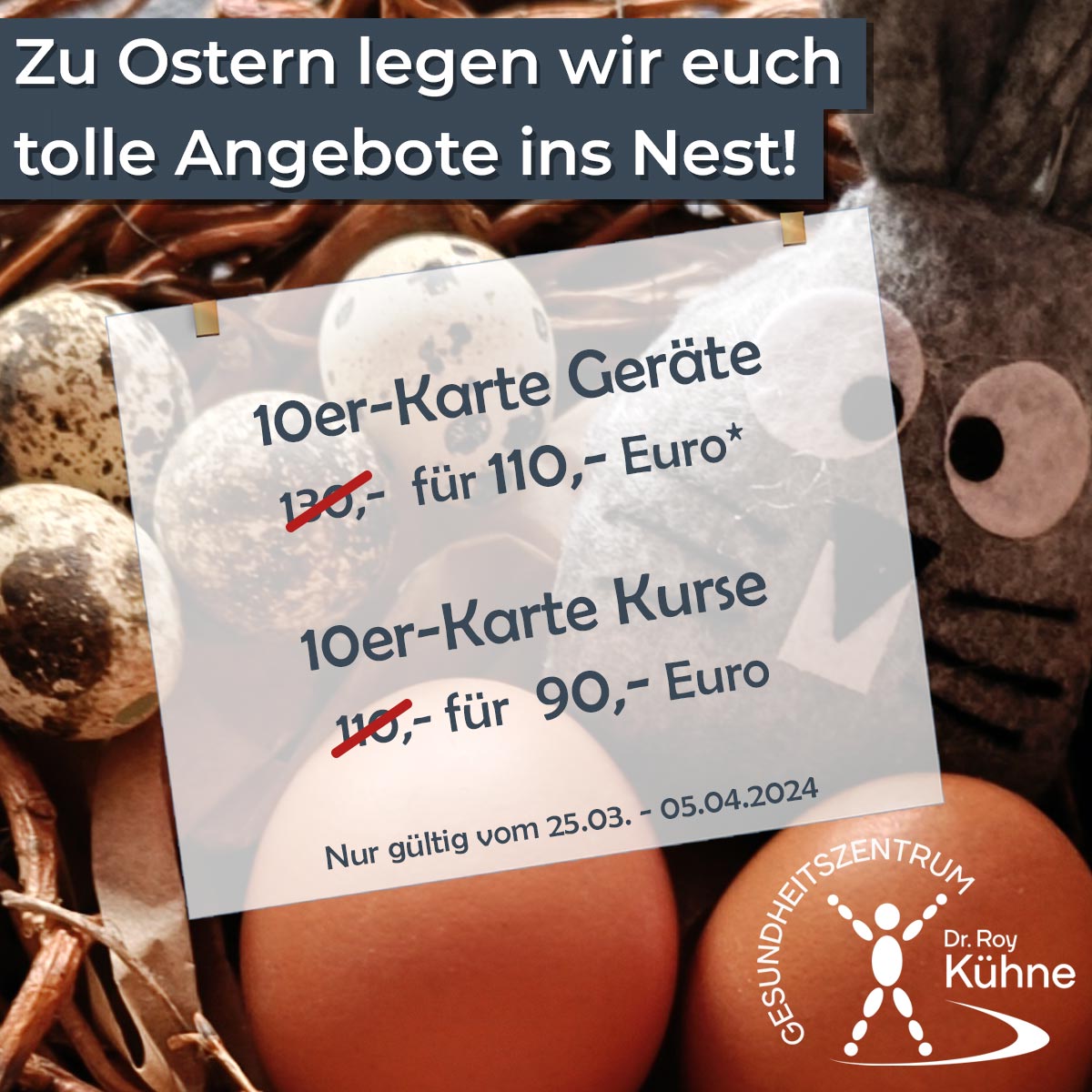 Osteraktion Fitness Gesundheitszentrum Dr. Roy Kühne Northeim