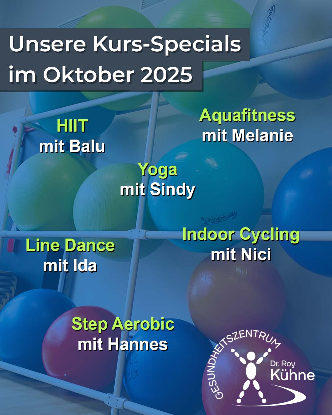 Kurs-Specials Oktober im Gesundheitszentrum Dr. Roy Kühne